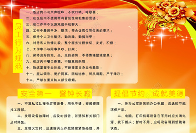 企业文化管理规范展板